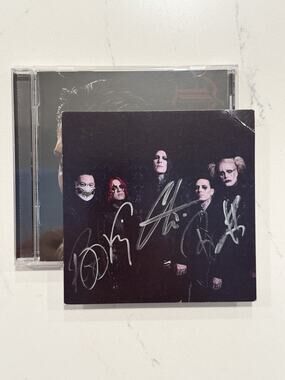 Motionless In White Decades CD SIGNED Card AUTOGRAPHED #3